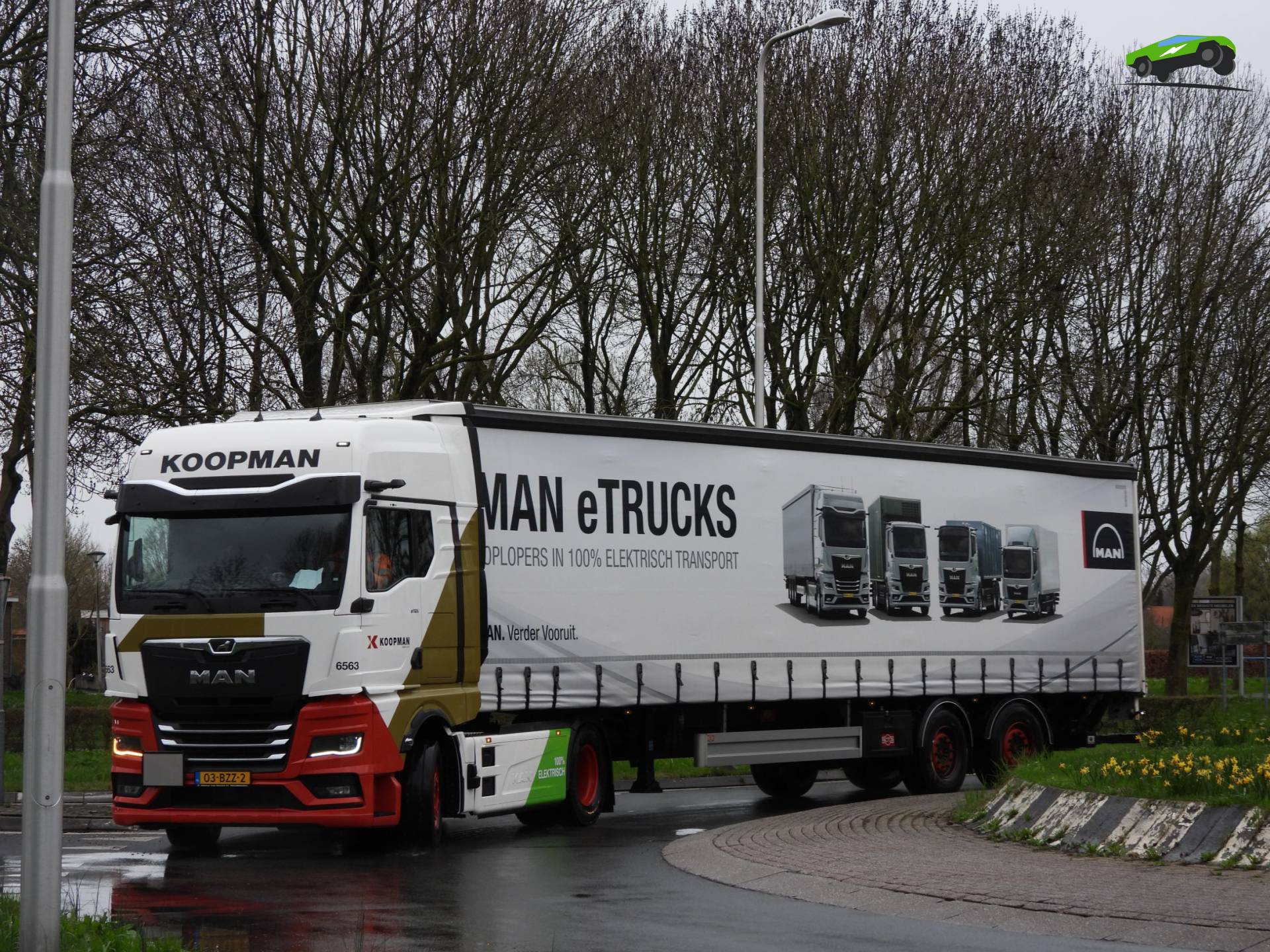 MAN eTGX vrachtwagen 2025 op Henri Dunantplein