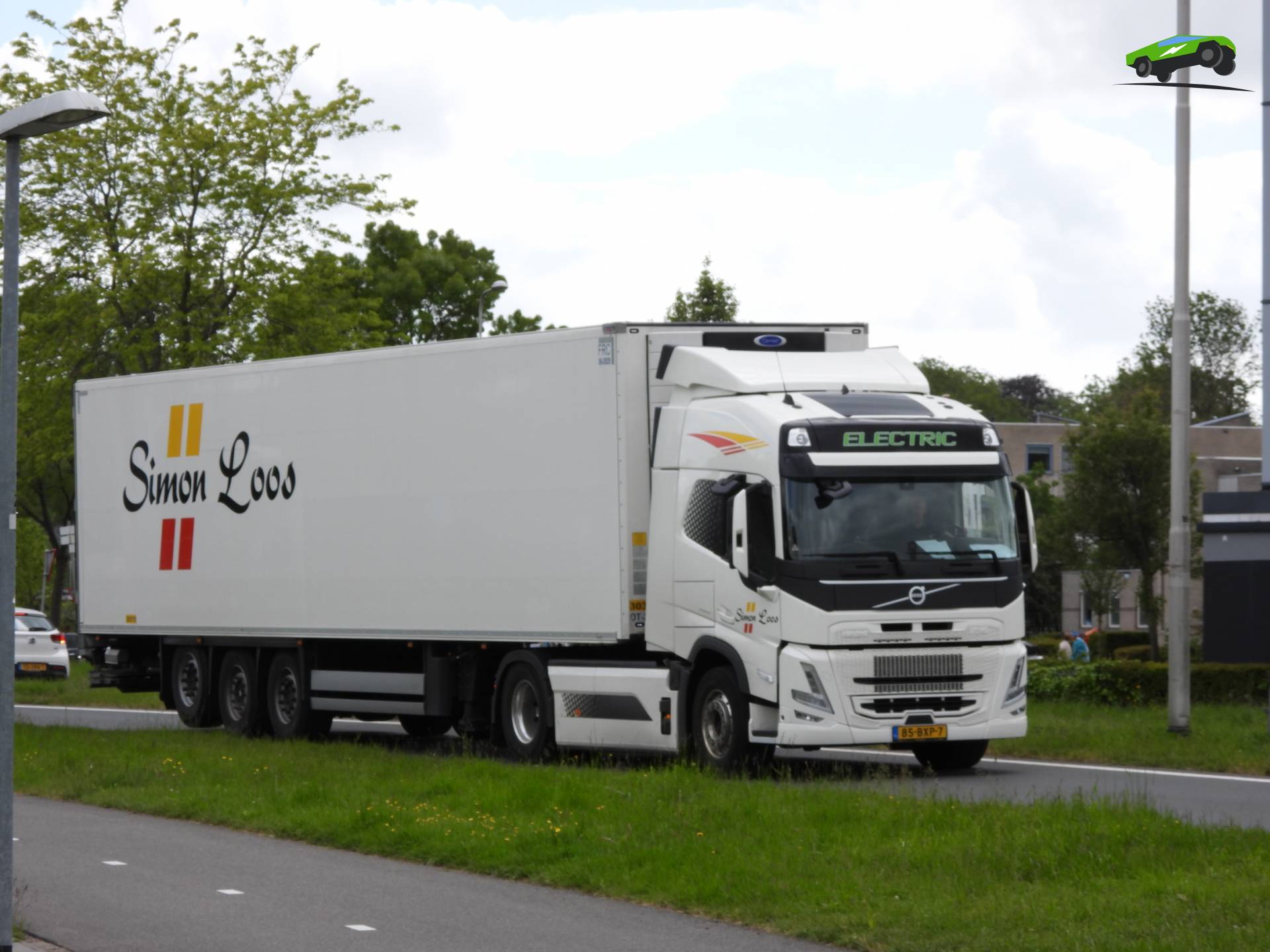 Volvo FM Electric vrachtwagen op G. J. van Heuven Goedhartweg