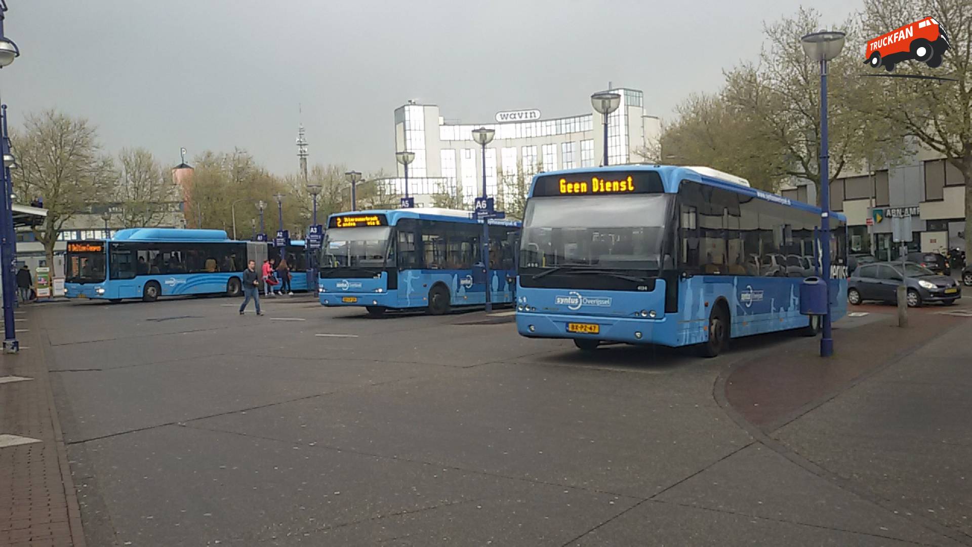 Foto van een Berkhof lijnbus, opgebouwd voor personenvervoer.