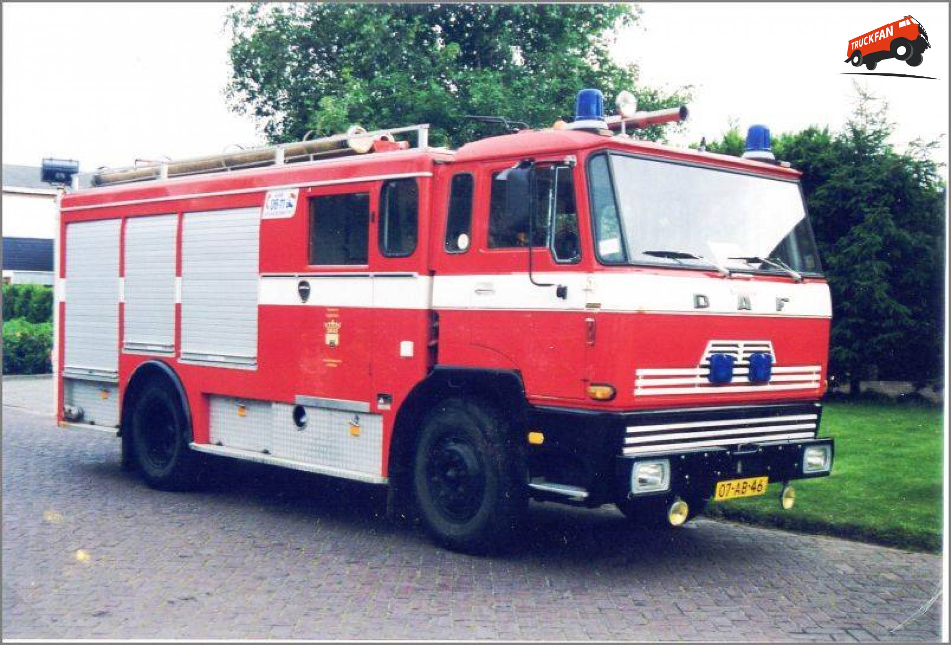 Foto van een DAF overig/onbekend, opgebouwd als brandweer.Brandweer Koudum .