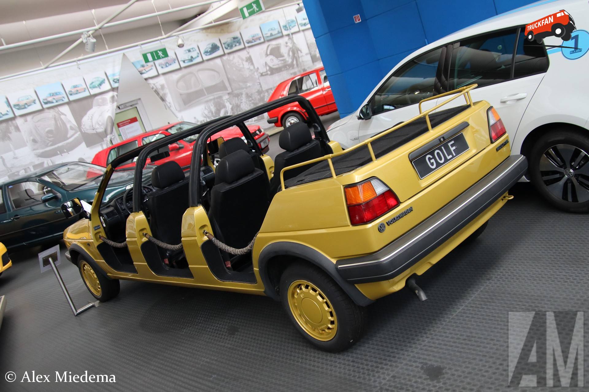 Foto van een VW Golf van Stiftung AutoMuseum Volkswagen (Wolfsburg) ×, opgebouwd voor...